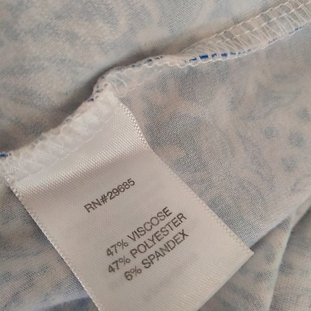 Pendleton Blue White Patterned Wrap Dress Size Mp - image 5